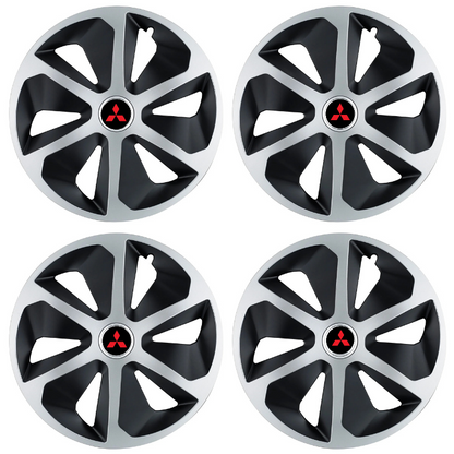Set 4 capace roti Roco Gri-Negru R17 pentru gama auto Mitsubishi
