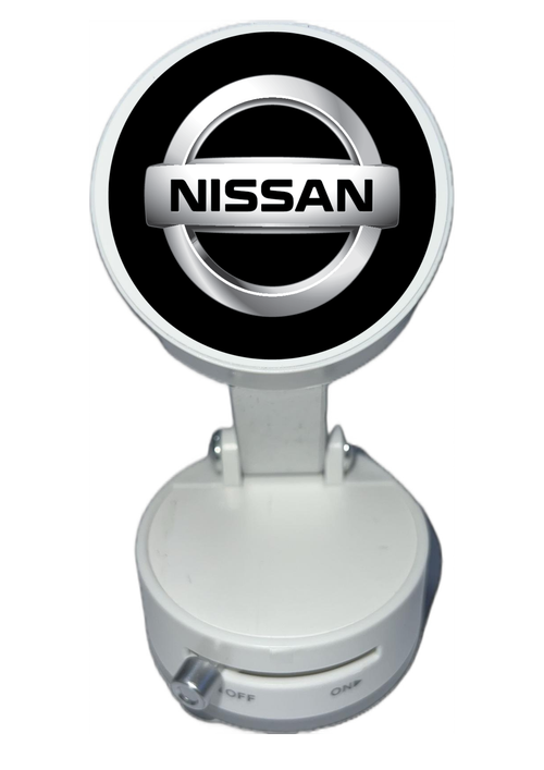 Магнитна стойка БЯЛА с вакуумна чашка и регулируемо рамо за NISSAN