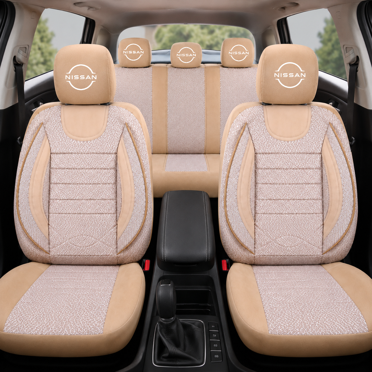 Set Huse Scaune Universale City BEJ, Personalizate cu Nissan Nou.