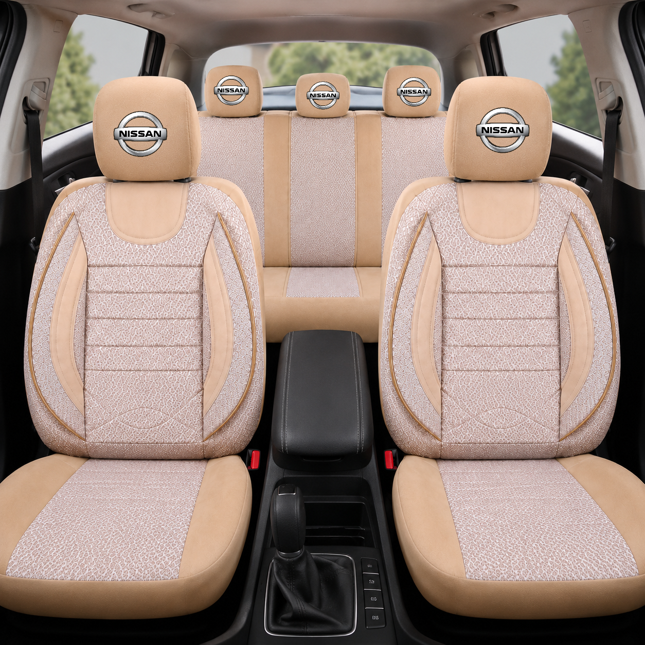 Set Huse Scaune Universale City BEJ, Personalizate cu Nissan.