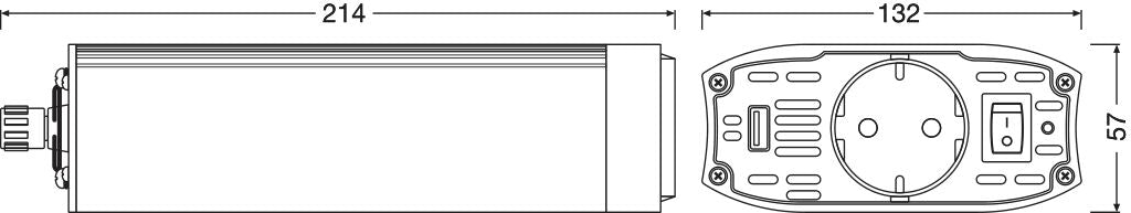 OSRAM FESZÜLTSÉGVÁLTÓ 12V 500W USB KIMENETTEL