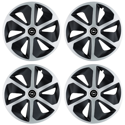 Set 4 capace roti Roco Gri-Negru R16 Compatibil Cu Opel