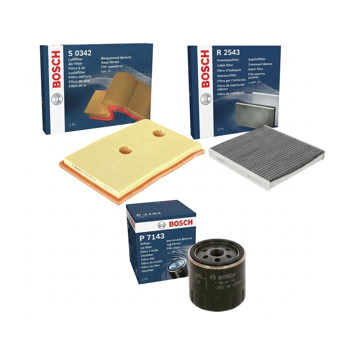 Kit filtre revizie VW Golf 7 1.4 GTE Hybrid 204 CP – Bosch