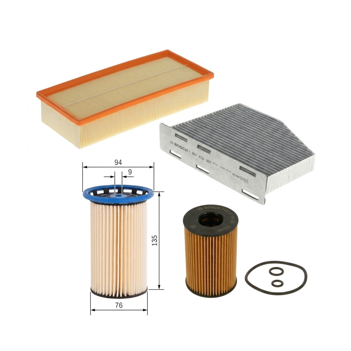 Kit filtre revizie VW Passat B7 2.0 TDI 136 CP – Bosch