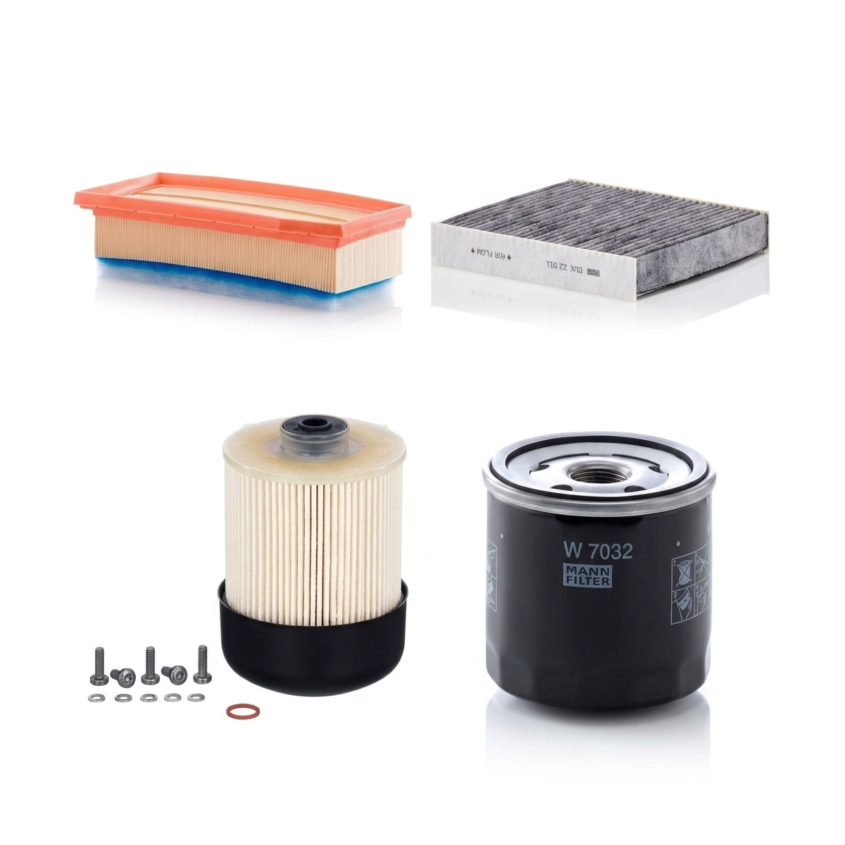 Kit filtre revizie Dacia Duster HM 1.5 dCi 110, 109 CP – MANN