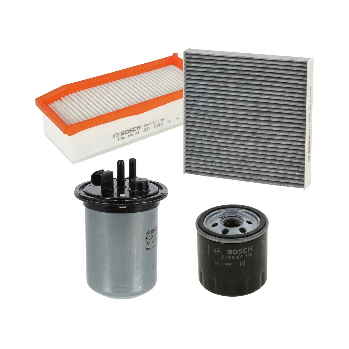 Kit filtre revizie Dacia Duster HM 1.5 dCi 110 4x4 109 CP – Bosch