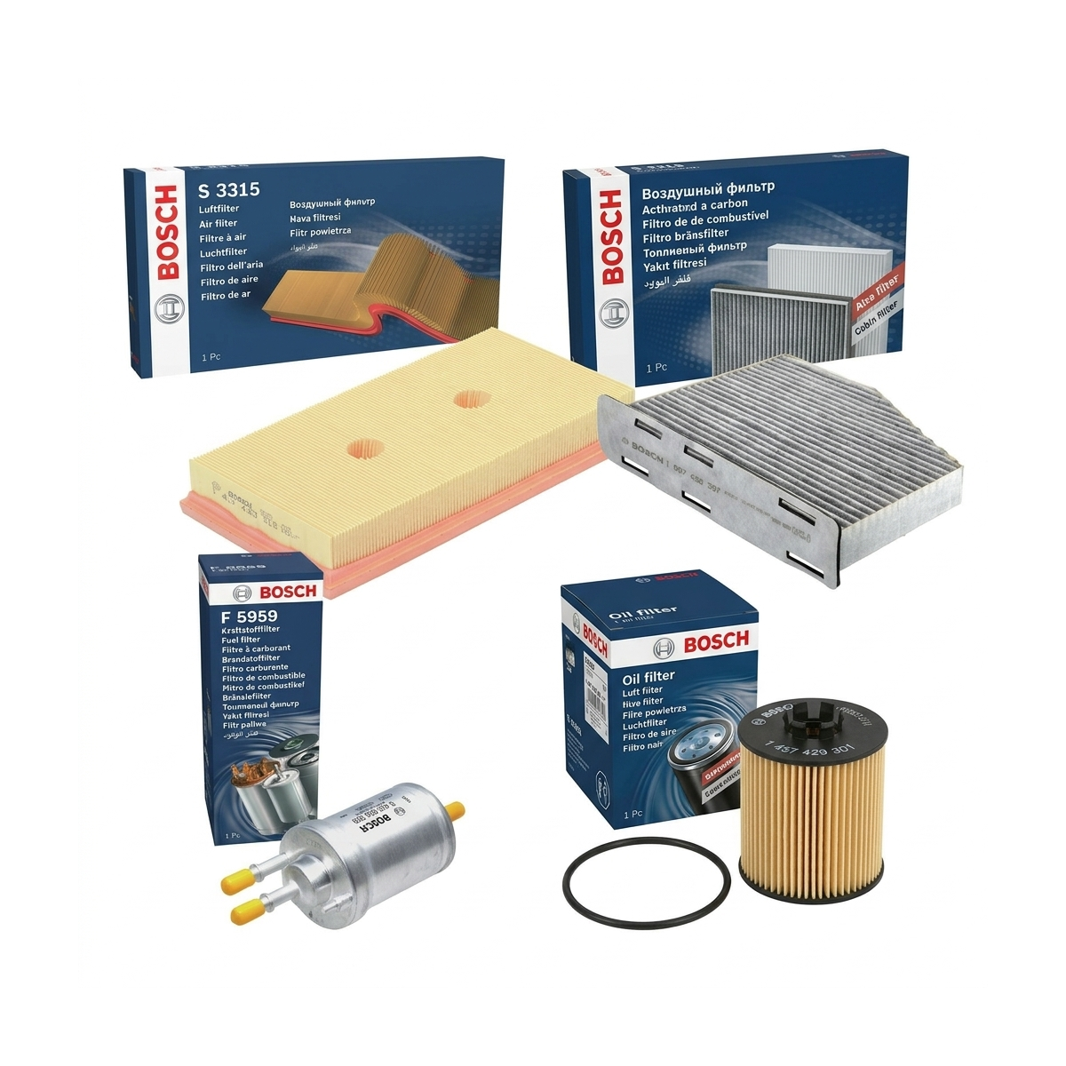 Kit filtre revizie VW Touran 1T1/1T2 1.6 FSI 115 CP – Bosch