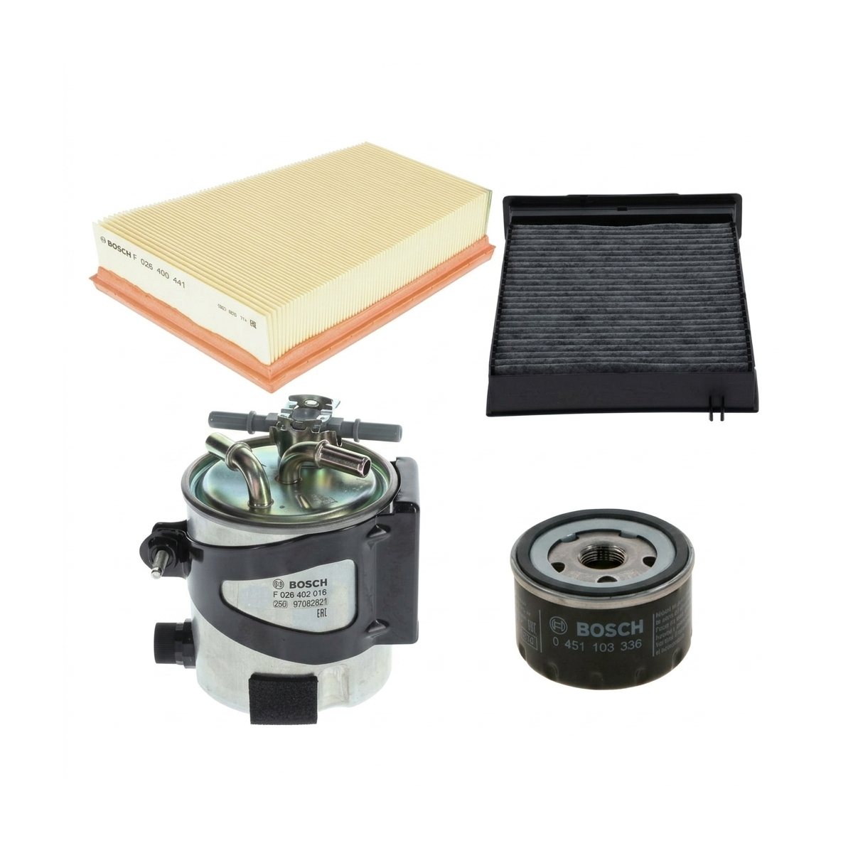 Kit filtre revizie Renault Megane 2 1.5 dCi 86 CP – Bosch