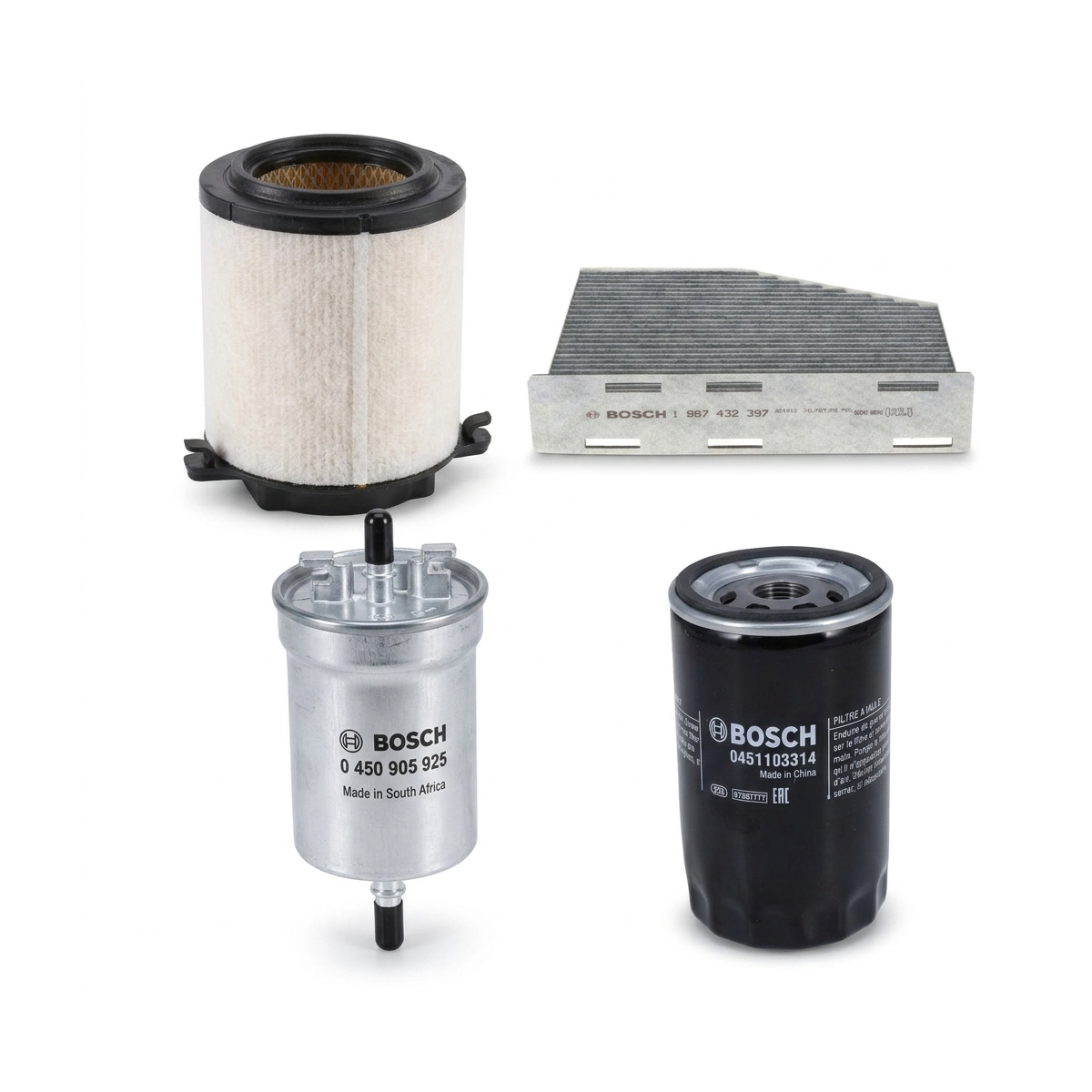 Kit filtre revizie Skoda Octavia 2 1.6 MultiFuel 102 CP – Bosch