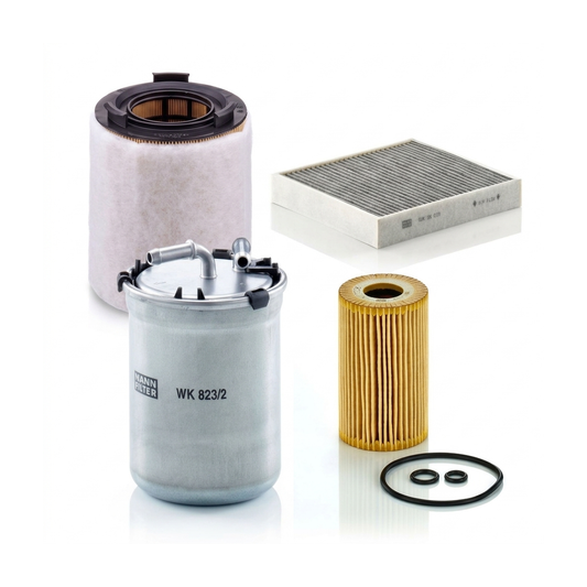 Kit filtre revizie VW Polo 5 1.6 TDI 75 CP – MANN