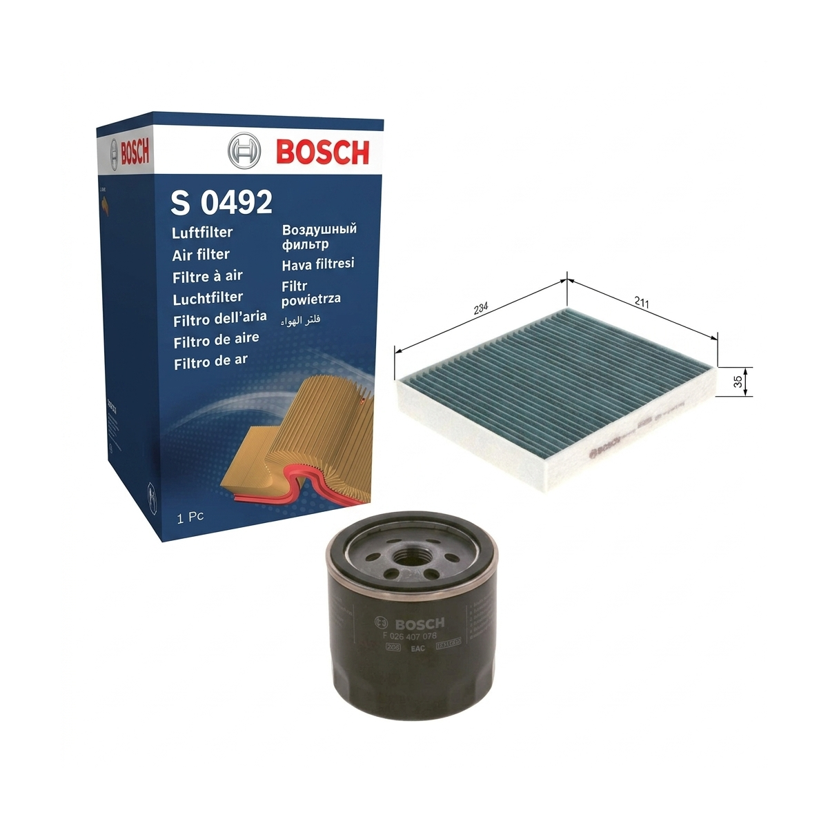 Kit filtre revizie Ford Focus 2 1.6 LPG 115 CP – Bosch