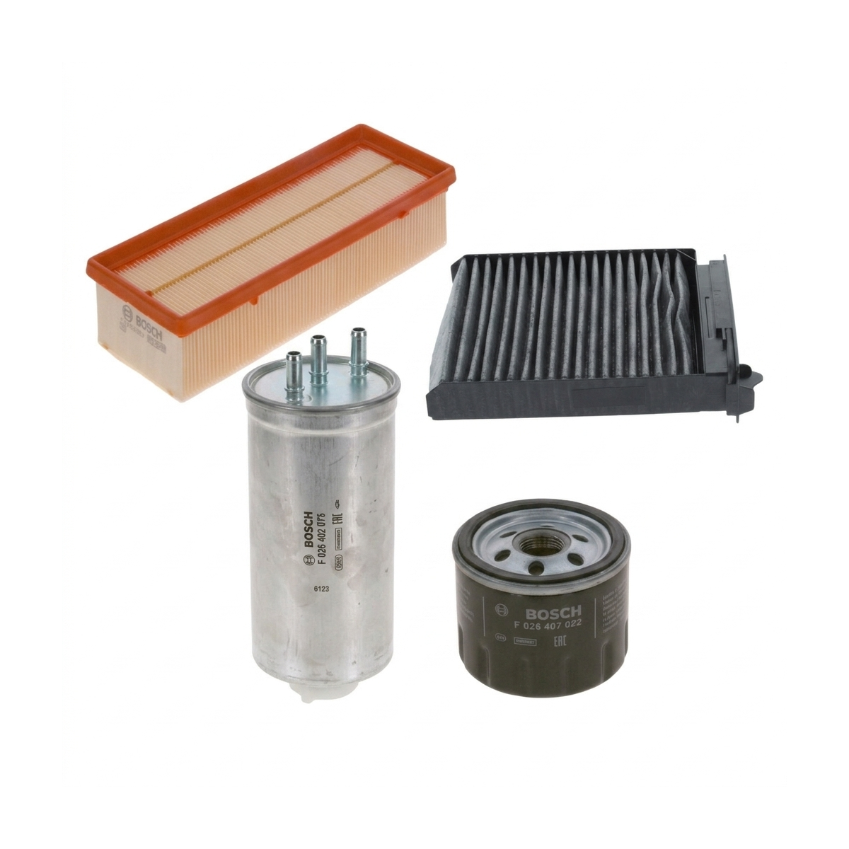 Kit filtre revizie Dacia Duster HS 1.5 dCi 4x4 90 CP – Bosch