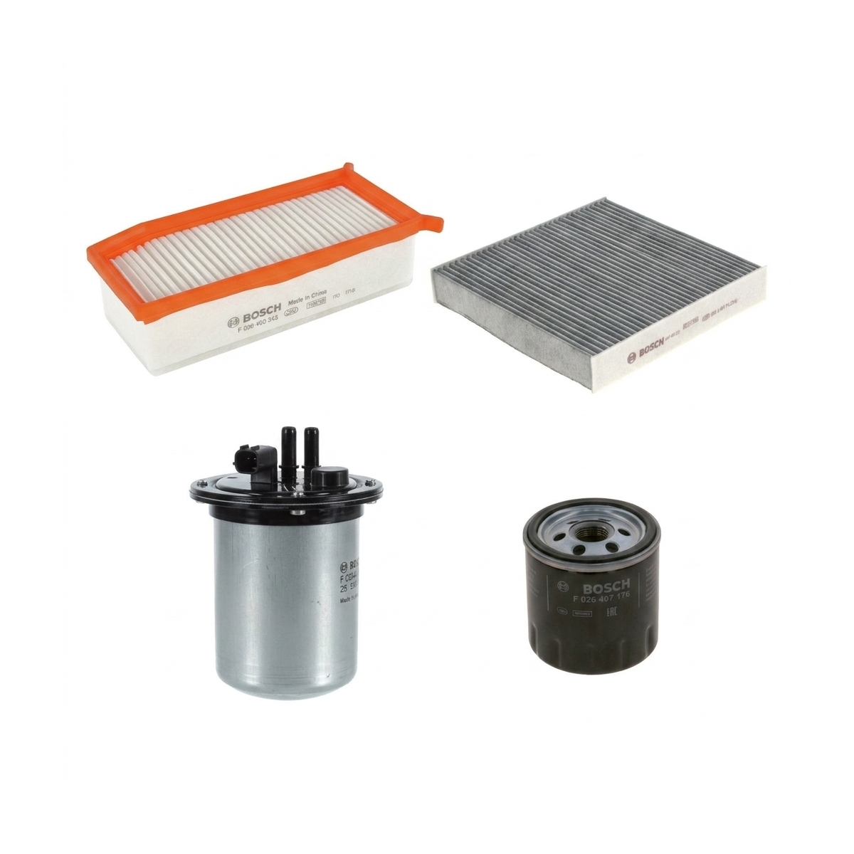 Kit filtre revizie Dacia Logan 2 1.5 dCi 90 CP – Bosch