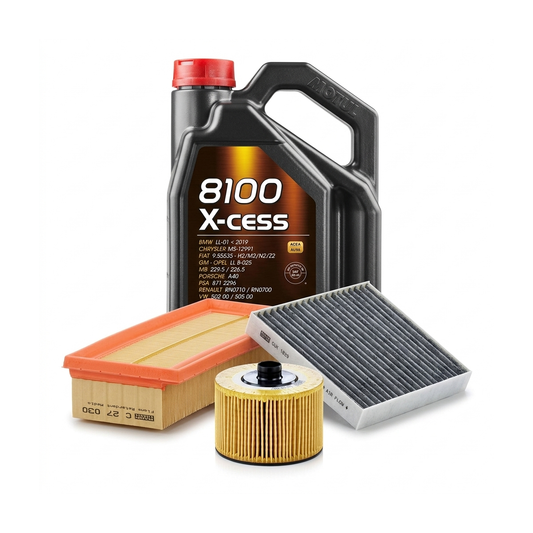 Kit revizie ulei Motul 8100 X-CESS 5W-40 + filtre Dacia Duster HS 1.2 TCe 125 CP – MANN