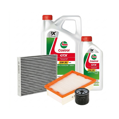 Kit revizie ulei Castrol GTX 5W-30 RN17 + filtre Renault Megane 3 2.0 TCe 220 CP – Bosch