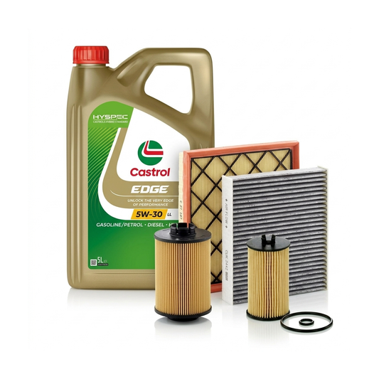 Kit revizie ulei Castrol EDGE 5W-30 LL + filtre Opel Astra J 1.6 CDTi 110 CP – MANN