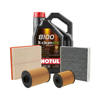 Kit revizie ulei Motul 8100 X-CLEAN EFE 5W-30 + filtre Opel Astra J 2.0 CDTI 165 CP – Bosch