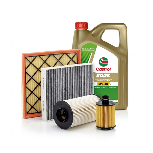 Kit revizie ulei Castrol EDGE 5W-30 LL + filtre Opel Astra J 2.0 CDTI 165 CP – MANN