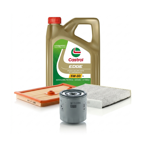 Kit revizie ulei Castrol EDGE 5W-30 LL + filtre VW Golf 7 1.4 GTE Hybrid 204 CP – MANN
