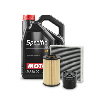 Kit revizie ulei Motul SPECIFIC 948B 5W-20 + filtre Ford Focus 3 1.6 LPG 117 CP – Bosch