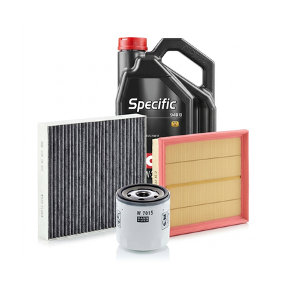 Kit revizie ulei Motul SPECIFIC 948B 5W-20 + filtre Ford Mondeo 5 2.0 Hybrid 177 CP – MANN