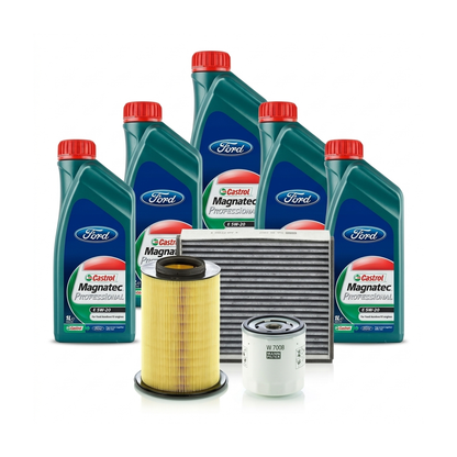 Kit revizie ulei Castrol Magnatec Professional Ford 5W-20 + filtre Ford Focus 3 1.5 EcoBoost 150 CP – MANN