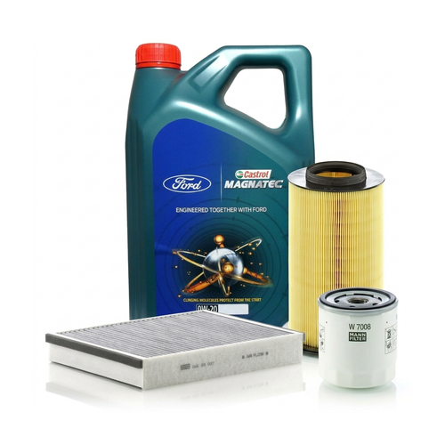 Kit revizie ulei Castrol Ford Magnatec 0W-20 + filtre Ford Focus 3 1.5 EcoBoost 150 CP – MANN
