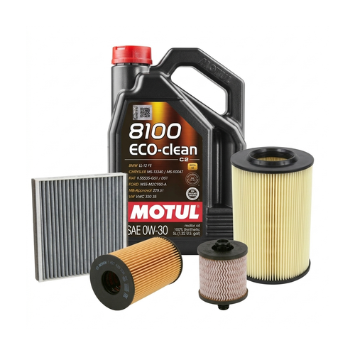Kit revizie ulei Motul 8100 ECO-CLEAN 0W-30 + filtre Ford Focus 3 1.5 TDCi 95 CP – Bosch