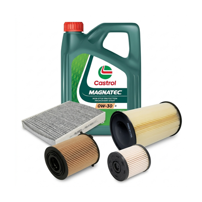 Kit revizie ulei Castrol MAGNATEC 0W-30 D + filtre Ford Focus 3 1.5 TDCi 95 CP – PURRO