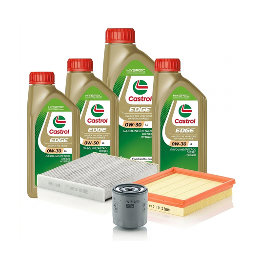 Kit revizie ulei Castrol EDGE 0W-30 LL + filtre Skoda Octavia 3 1.6 110 CP – MANN