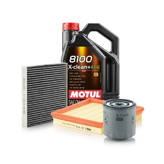 Kit revizie ulei Motul 8100 X-CLEAN+ EFE 0W-30 + filtre Skoda Octavia 3 1.6 110 CP – MANN