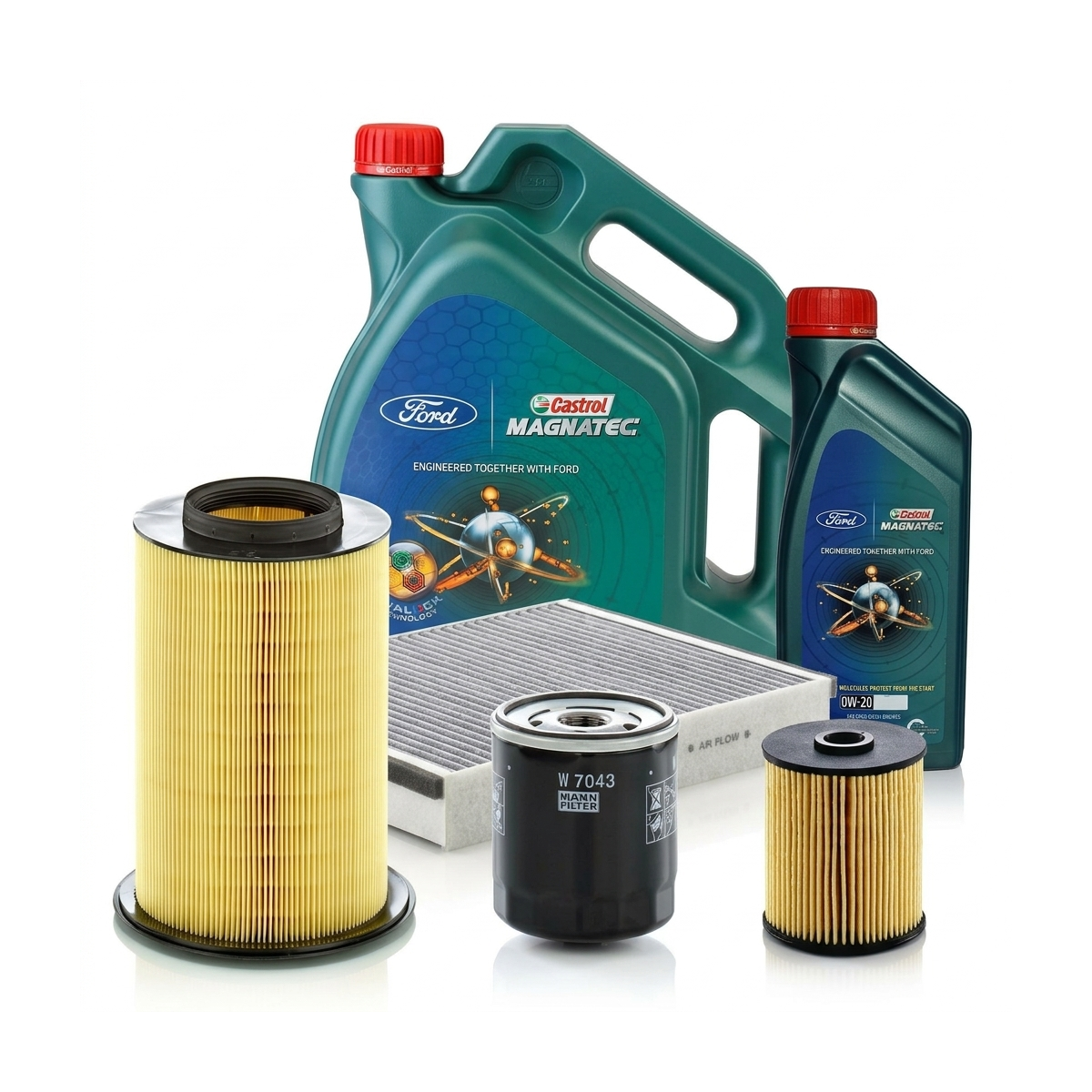 Kit revizie ulei Castrol Ford Magnatec D 0W-30 – MANN