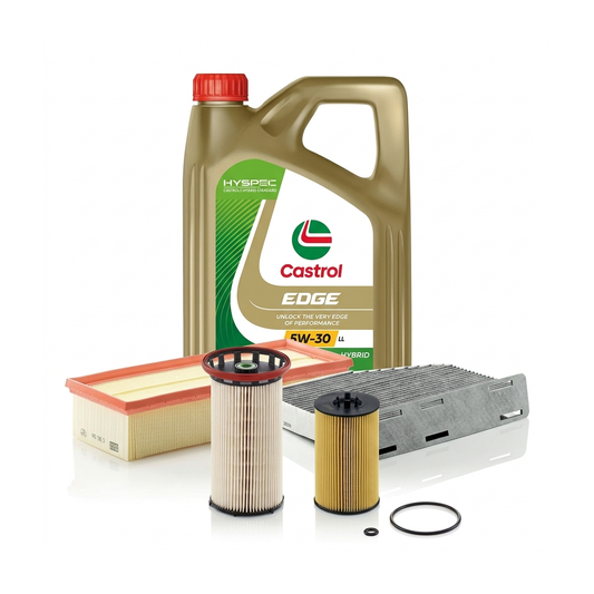 Kit revizie ulei Castrol EDGE 5W-30 LL + filtre VW Jetta 4 2.0 TDI 150 CP – MANN