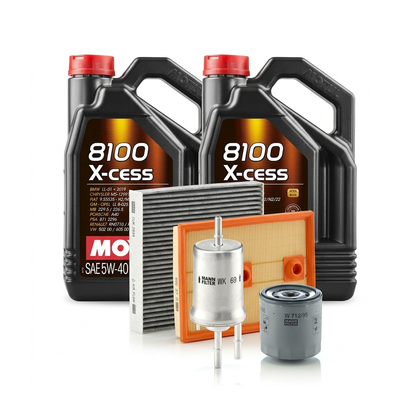 Kit revizie ulei Motul 8100 X-CESS 5W-40 + filtre VW Jetta 4 1.4 TSI 150 CP – MANN