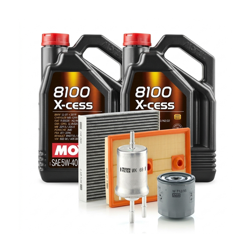 Kit revizie ulei Motul 8100 X-CESS 5W-40 + filtre VW Jetta 4 1.4 TSI 150 CP – MANN