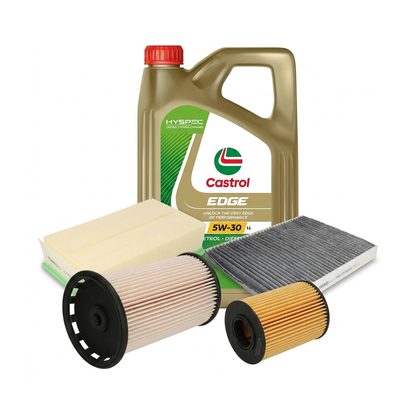 Kit revizie ulei Castrol EDGE 5W-30 LL + filtre VW Passat B8 2.0 TDI 190 CP – PURRO