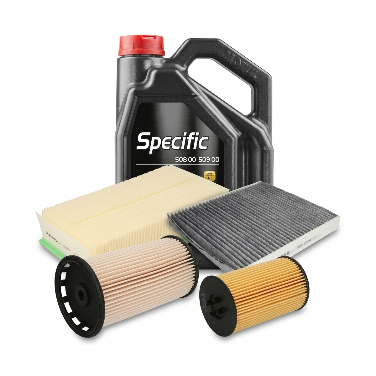 Kit revizie ulei Motul SPECIFIC 508 00 509 00 0W-20 + filtre VW Passat B8 2.0 TDI 4motion 190 CP – PURRO