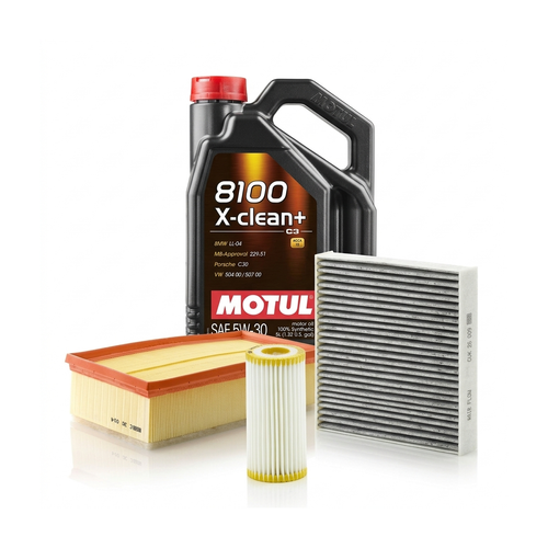 Kit revizie ulei Motul 8100 X-CLEAN+ 5W-30 + filtre Skoda Octavia 3 1.8 TSI 4x4 180 CP – MANN
