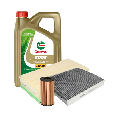 Kit revizie ulei Castrol EDGE 5W-30 LL + filtre Skoda Octavia 3 1.8 TSI 4x4 180 CP – PURRO