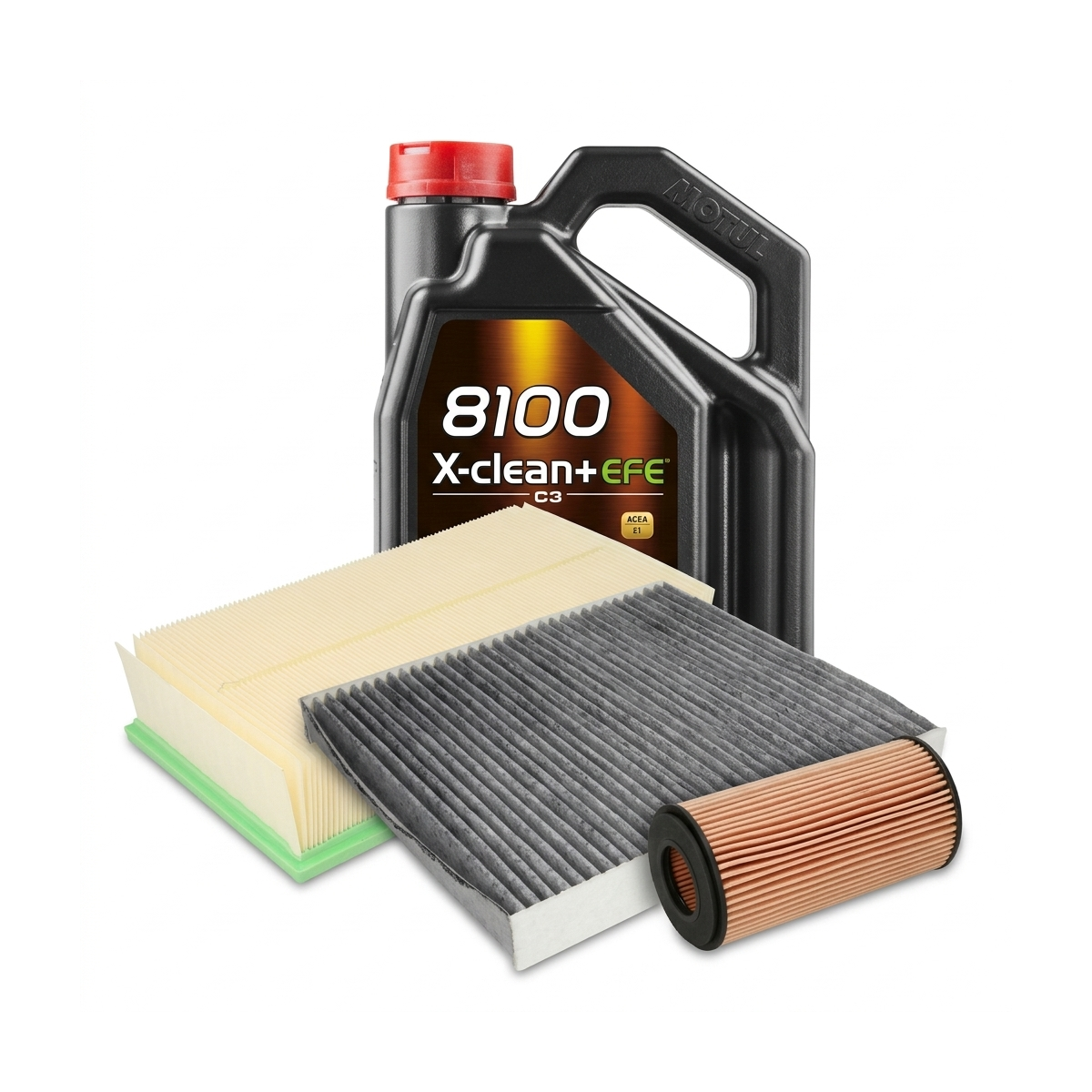 Kit revizie ulei Motul 8100 X-CLEAN+ EFE 0W-30 + filtre Skoda Octavia 3 1.8 TSI 4x4 180 CP – PURRO