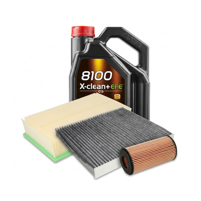 Kit revizie ulei Motul 8100 X-CLEAN+ EFE 0W-30 + filtre Skoda Octavia 3 1.8 TSI 4x4 180 CP – PURRO