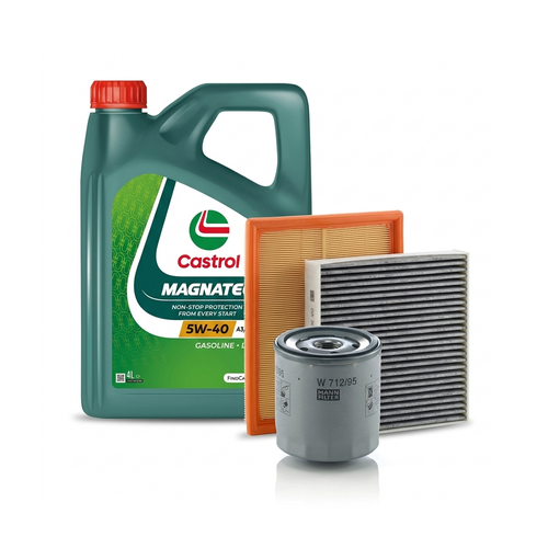 Kit revizie ulei Castrol MAGNATEC 5W-40 A3/B4 + filtre Skoda Fabia 3 1.2 TSI 90 CP – MANN