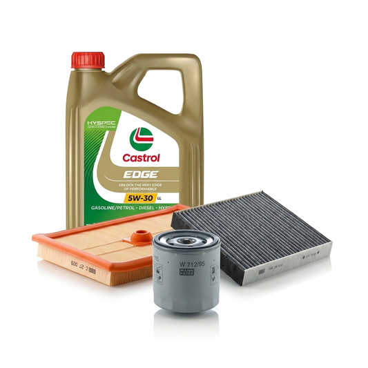 Kit revizie ulei Castrol EDGE 5W-30 LL + filtre Skoda Fabia 3 1.2 TSI 90 CP – MANN