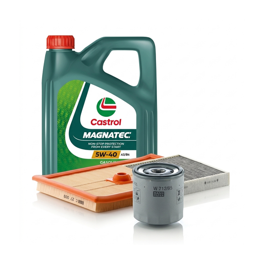 Kit revizie ulei Castrol MAGNATEC 5W-40 A3/B4 + filtre Skoda Fabia 3 1.2 TSI 110 CP – MANN