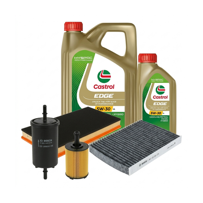 Kit revizie ulei Castrol EDGE 5W-30 LL + filtre VW Golf 4 2.8 VR6 4motion 204 CP – Bosch