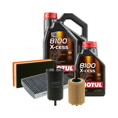 Kit revizie ulei Motul 8100 X-CESS 5W-40 + filtre VW Golf 4 2.8 VR6 4motion 204 CP – Bosch
