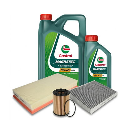 Kit revizie ulei Castrol MAGNATEC 5W-40 A3/B4 + filtre VW Golf 4 2.8 VR6 4motion 204 CP – PURRO