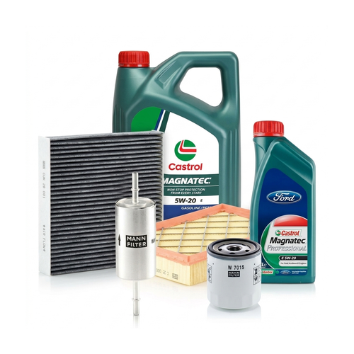 Kit revizie ulei Castrol Magnatec Professional Ford 5W-20 + filtre Ford Mondeo 5 2.0 EcoBoost 203 CP – MANN