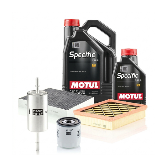 Kit revizie ulei Motul SPECIFIC 948B 5W-20 + filtre Ford Mondeo 5 2.0 EcoBoost 203 CP – MANN
