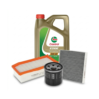 Kit revizie ulei Castrol EDGE 5W-40 + filtre Renault Clio 4 1.6 RS Trophy 220 CP – Bosch